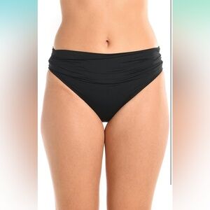 La Blanca Women's Island Goddess Banded Hipster Swim Bottom Sz 16 NWT